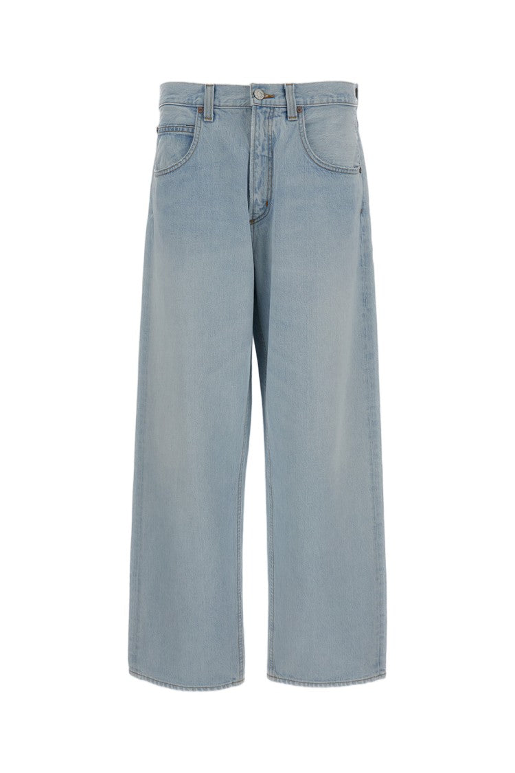 Agolde Light Blue Fusion Cotton Denim Jeans