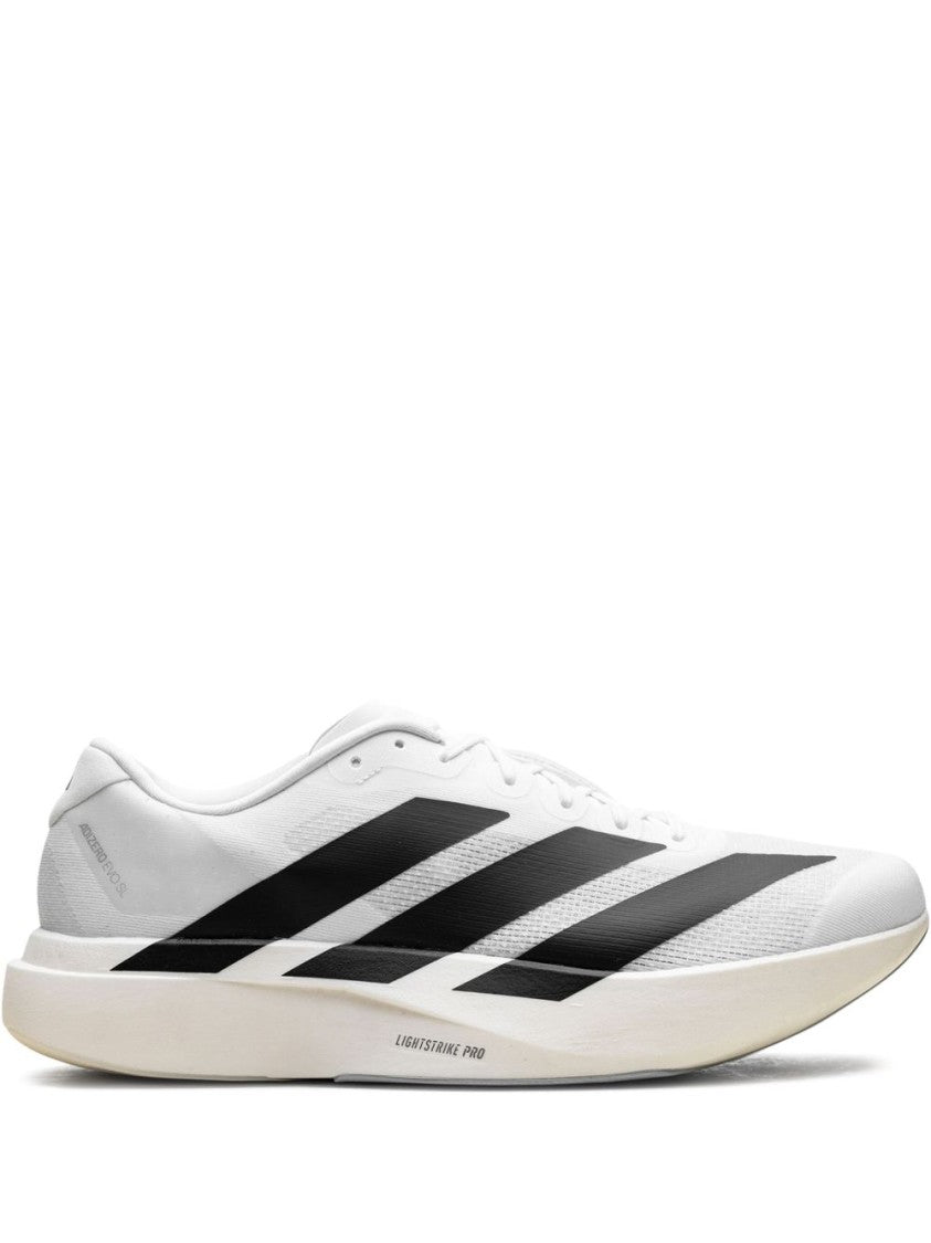 Adidas Adizero Evo White Sneakers With Signature 3-Stripes