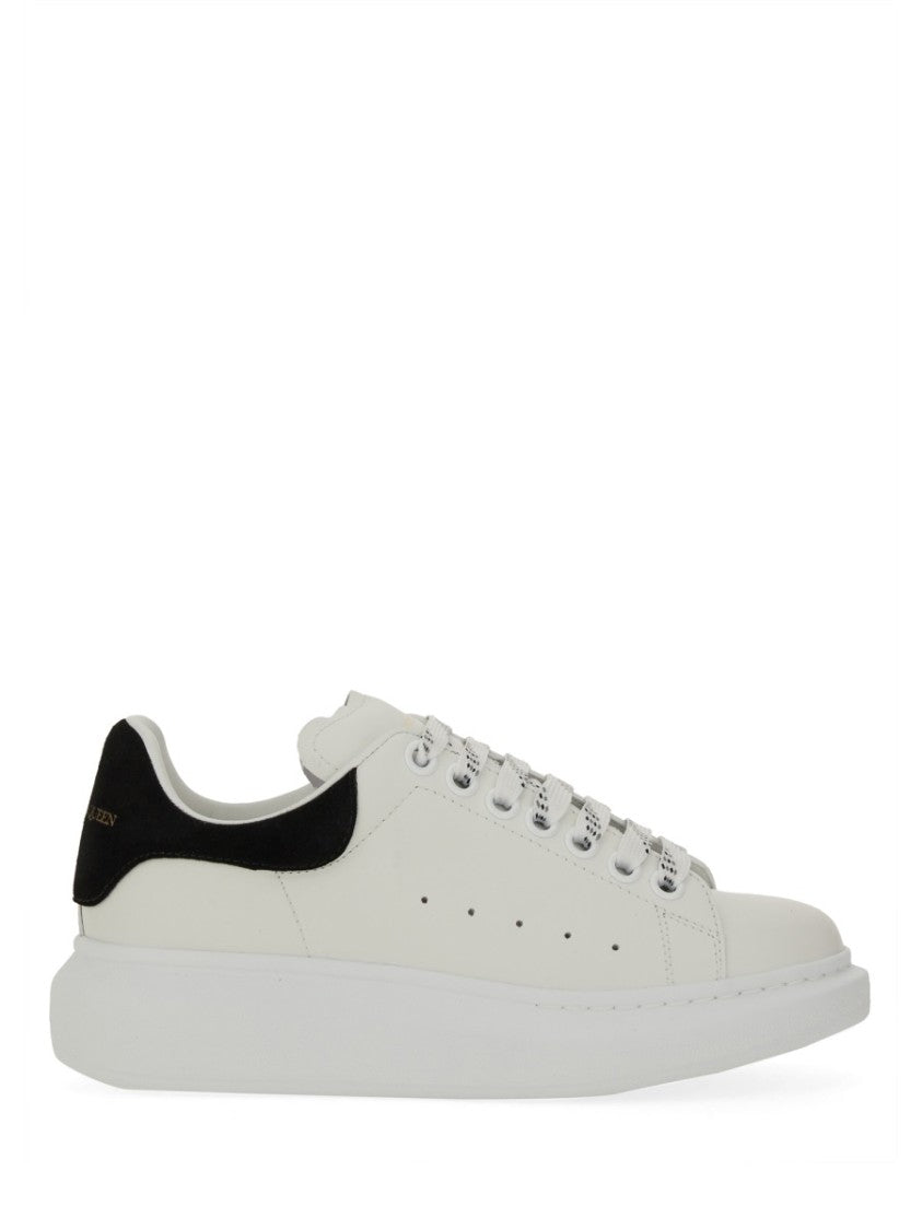 Alexander Mcqueen Calfskin Oversized Sneakers With Suede Accents