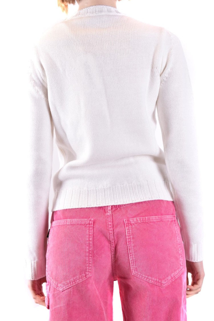 Dondup Multicolor Wool Sweater Crew Neckline Logo