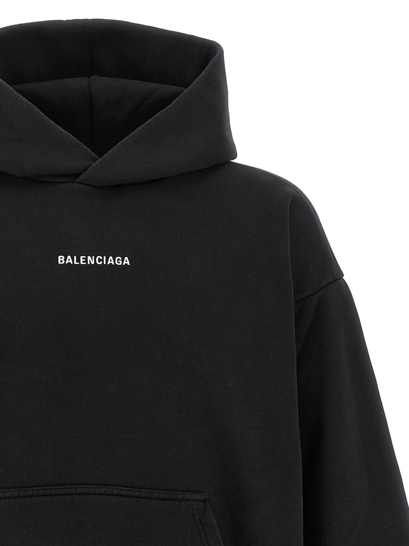 Balenciaga Logo Embroidery Hoodie