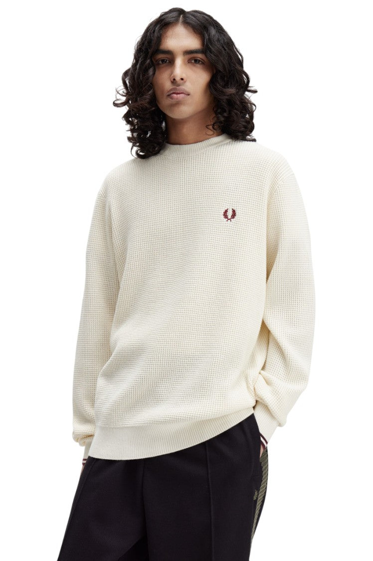Fred Perry Lightweight Embossed Knit Sweater