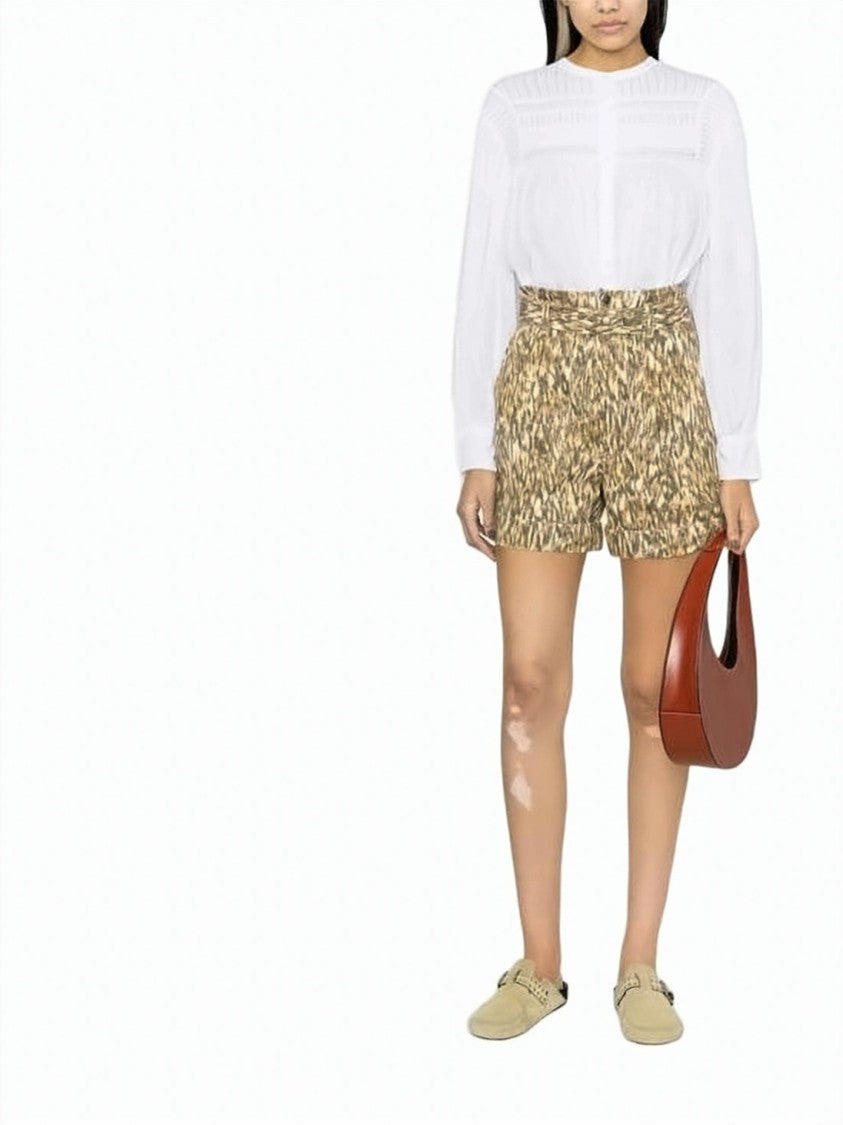 Isabel Marant Lightweight White Blouse With Pintuck Detailing