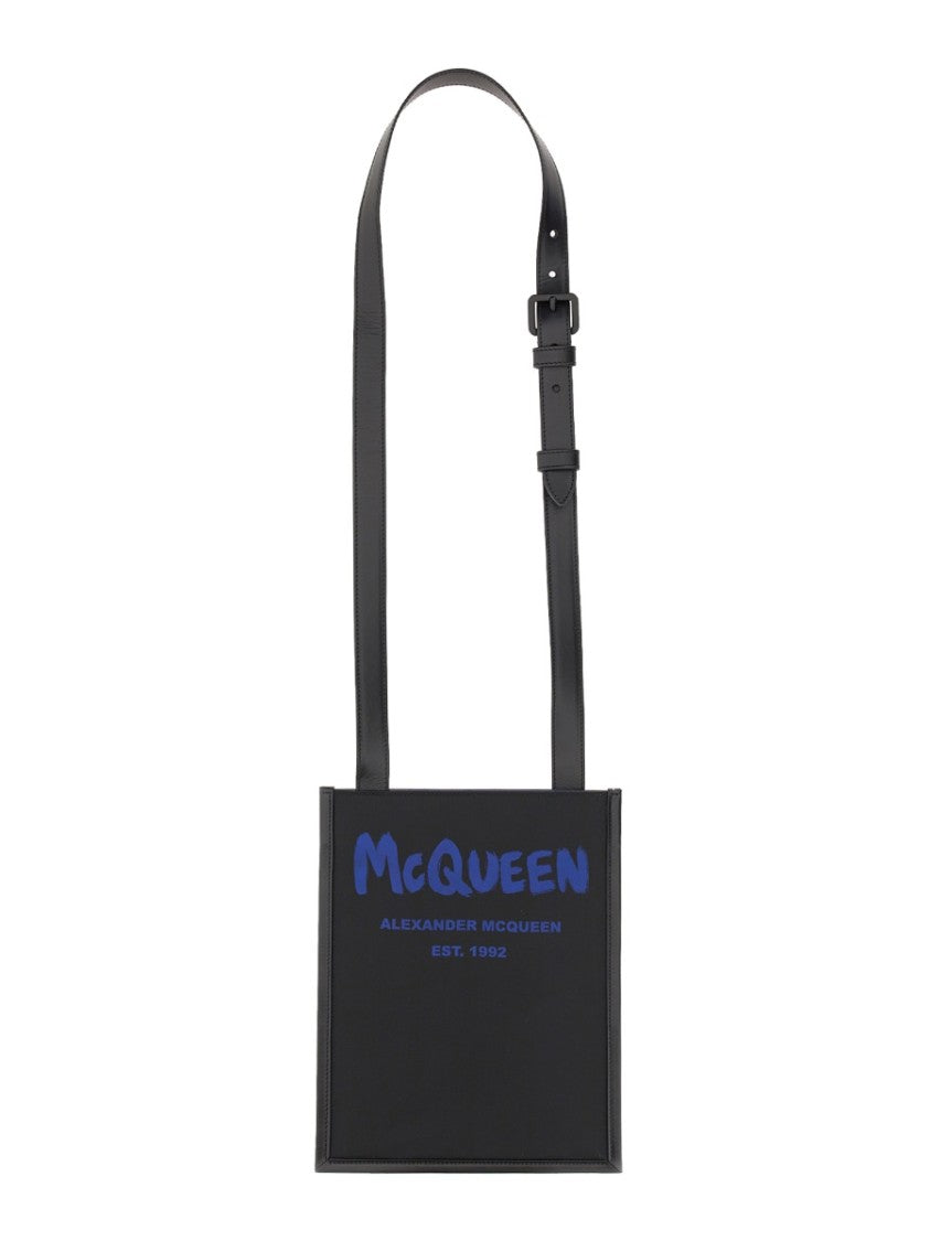 Alexander Mcqueen Smartphone Bag With Graffiti Logo