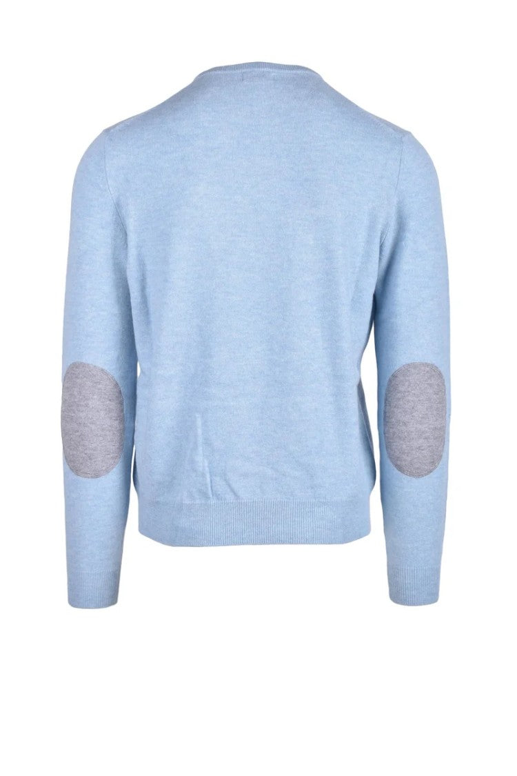 Malo Optimum Cashmere Wool Sweater - Light Blue
