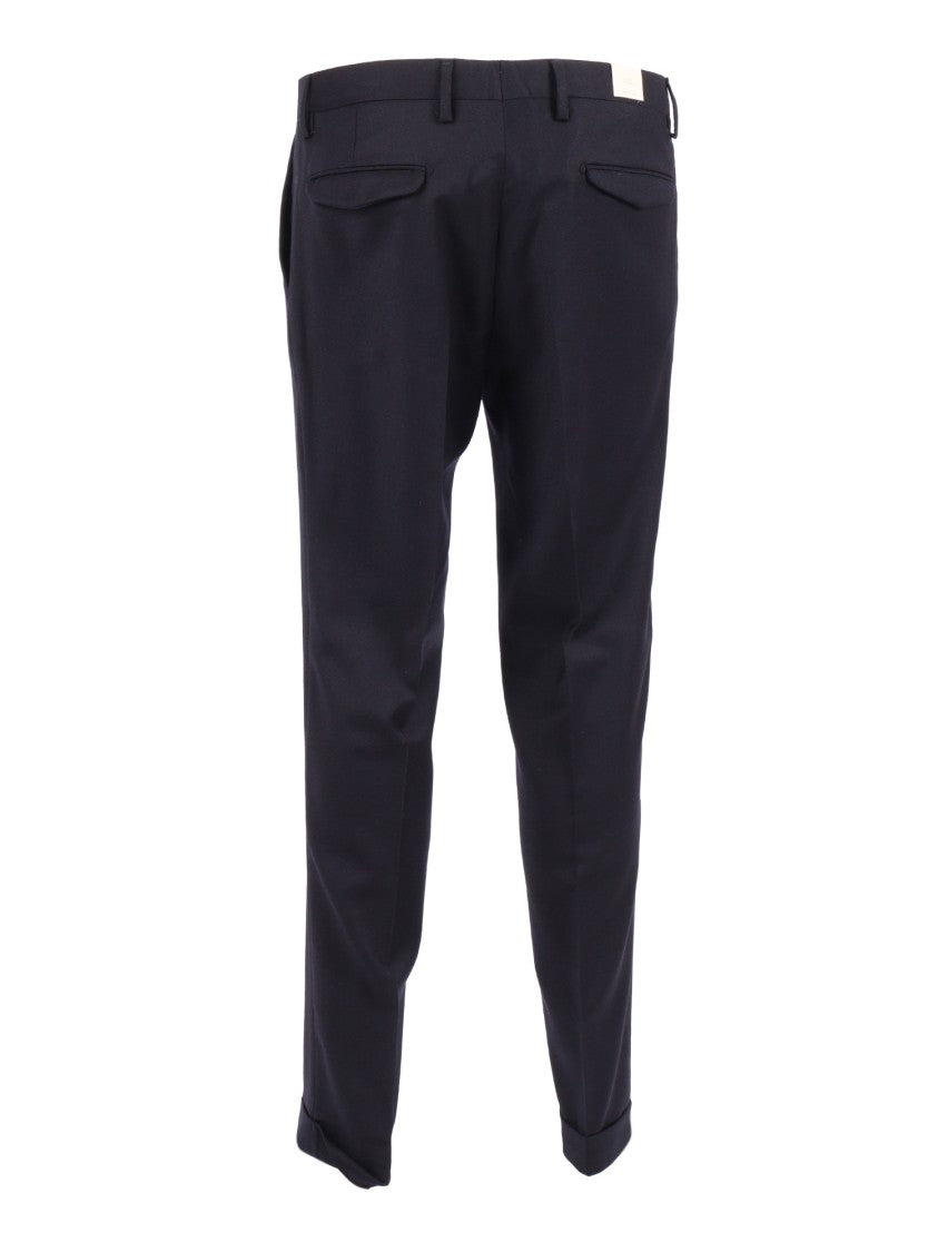 Briglia Slim Fit Tapered Cuffed Straight-Leg Pants