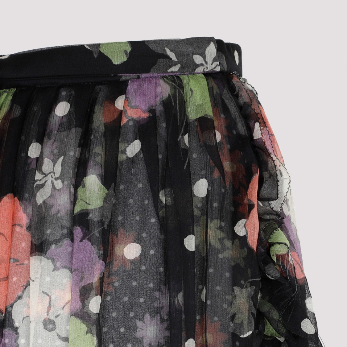 Etro Black Silk Skirt