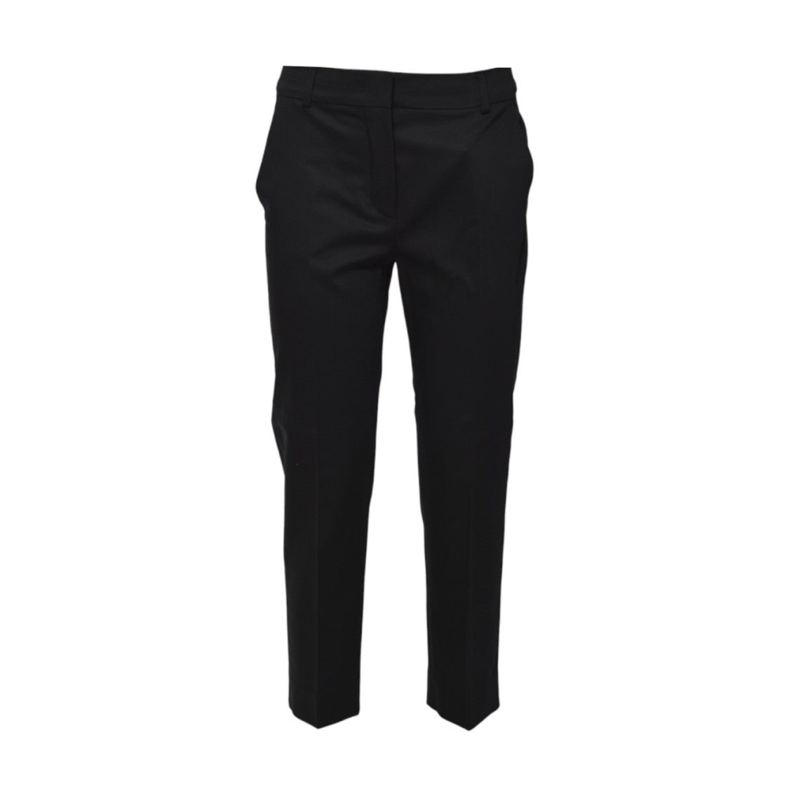 Max Mara Lince1234 Cropped Pants In Black Satin