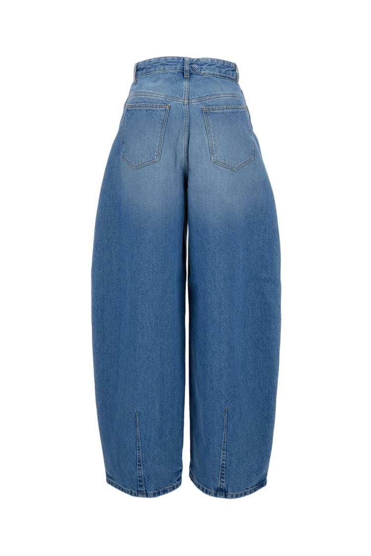 Jacquemus Light Blue Cotton Balloon Jeans