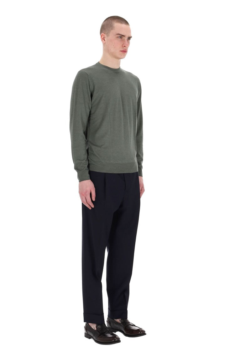 Drumohr Acquerello Super 140’S Wool Crewneck Sweater