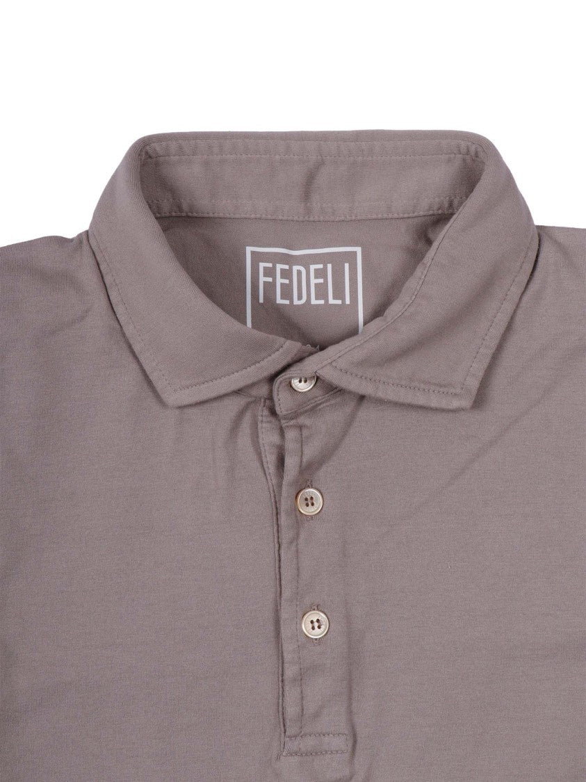Fedeli Knitted Three Button Polo Shirt