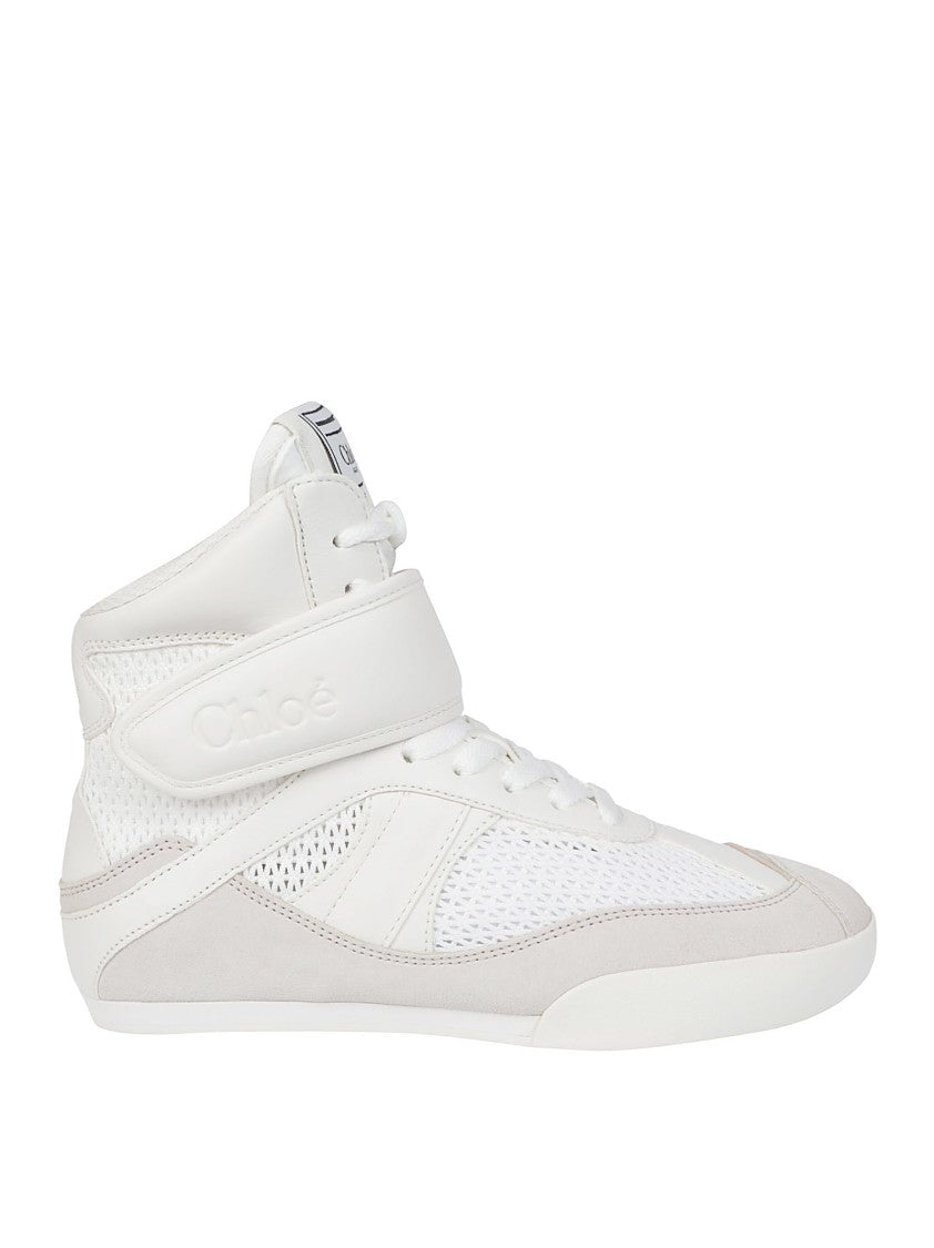 Chloé High-Top Sneakers With Embossed Logo