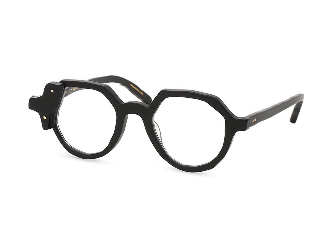 Masahiro Maruyama Glossy Black Mm-0097 Bold Geometric Acetate Eyeglasses