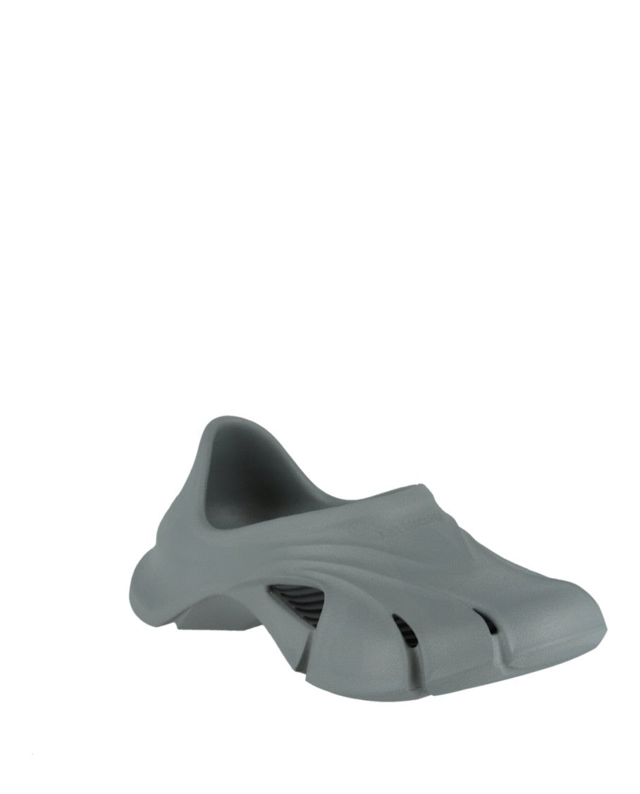 Balenciaga Sculpted Molded Clogs With Ventilation Cutouts And Block Heel