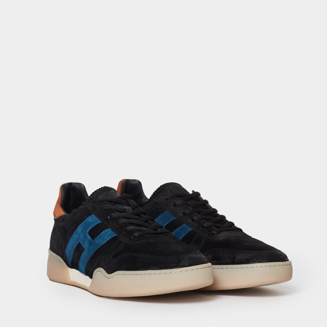 Hogan Black Suede H357 Sneakers
