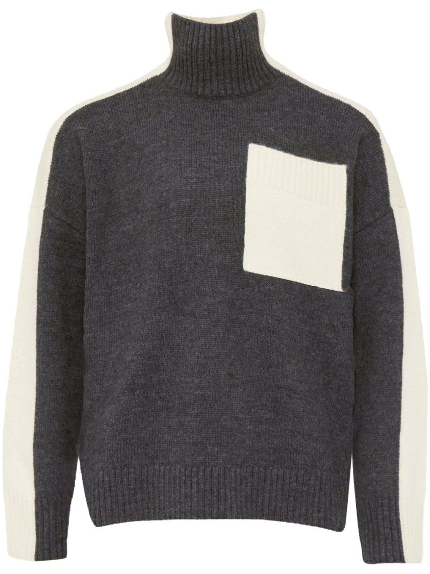 J. W. Anderson Dark Grey Color-Block Cardigan
