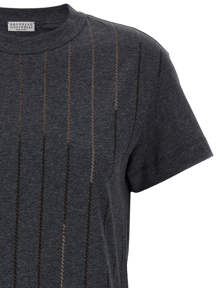 Brunello Cucinelli Micro Sequin T-Shirt