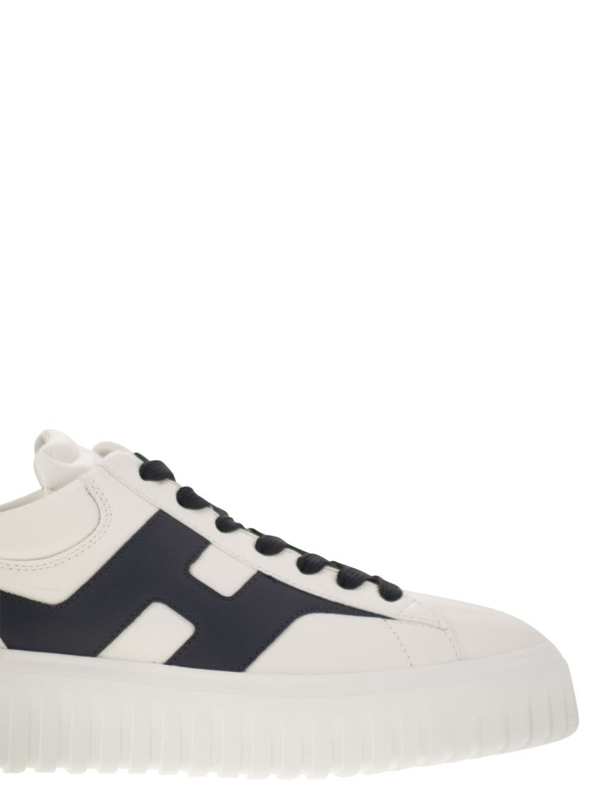 Hogan H-Stripes - Leather Trainers With Side H