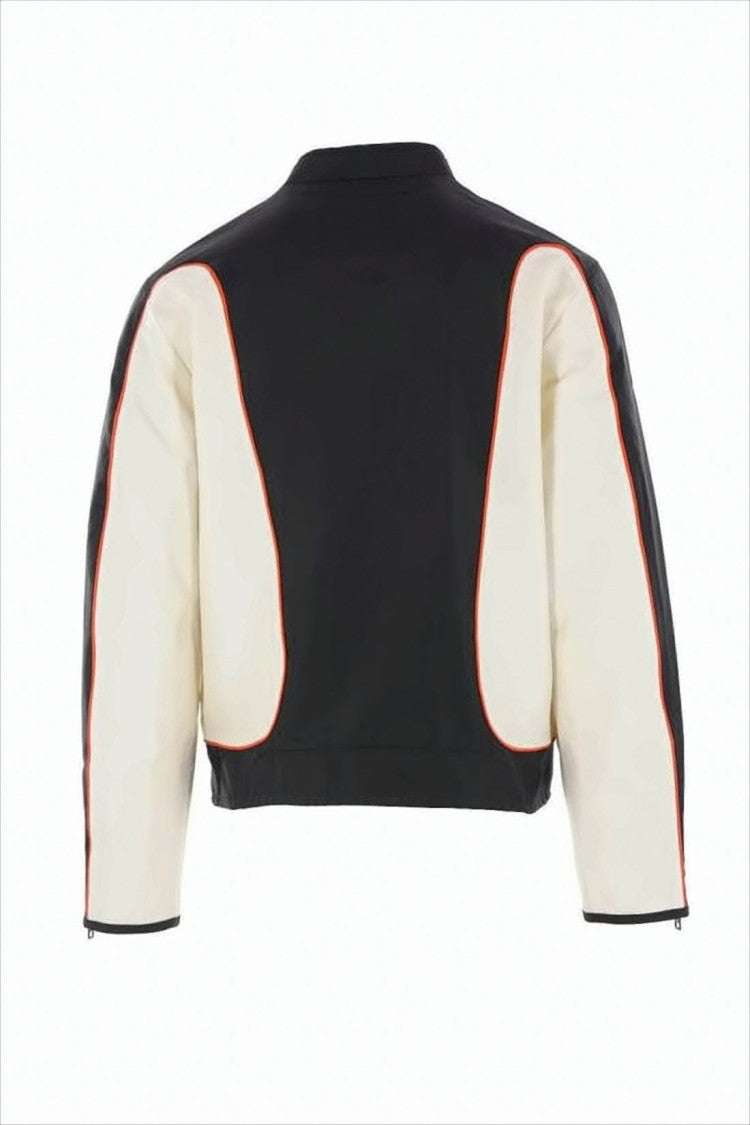 Diesel Cropped Color-Block Jacket With Zip Pockets