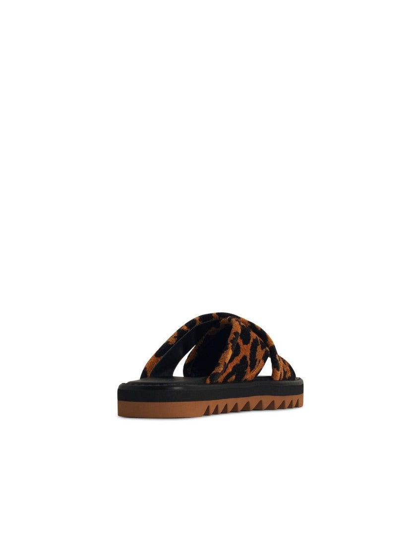 Stella Mccartney Leo' Multicoloured Leather Blend Slippers