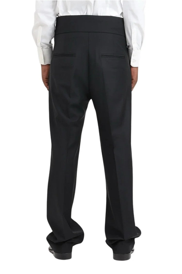Patrizia Pepe Wool Elastane Trousers - Black