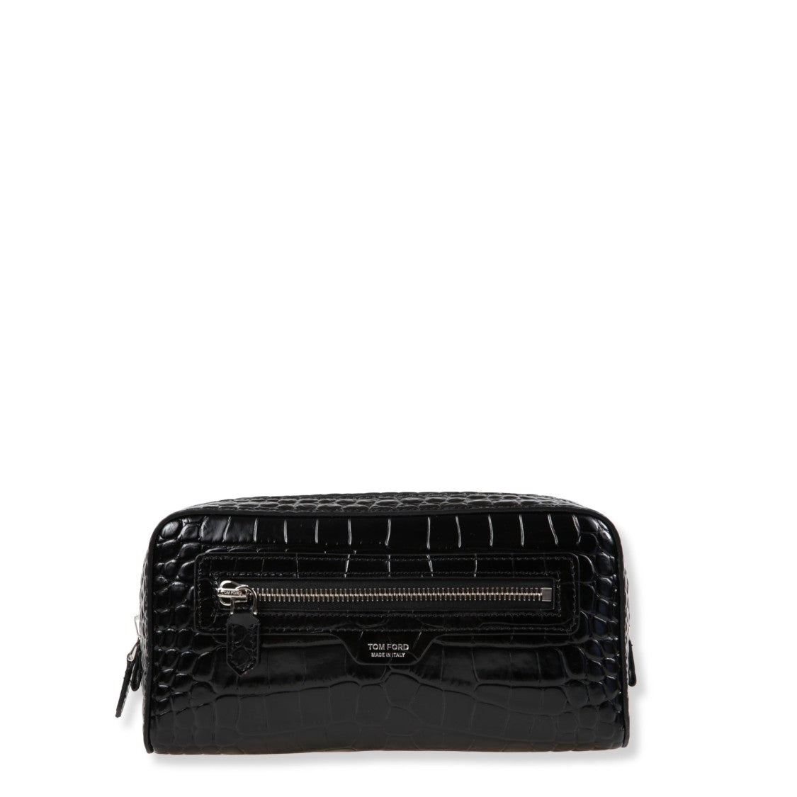 Tom Ford Croc-Effect Pouch With Top Zip Closure