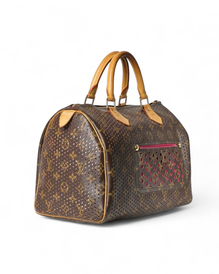 Louis Vuitton Speedy 30 Monogram Perforated Fucsia