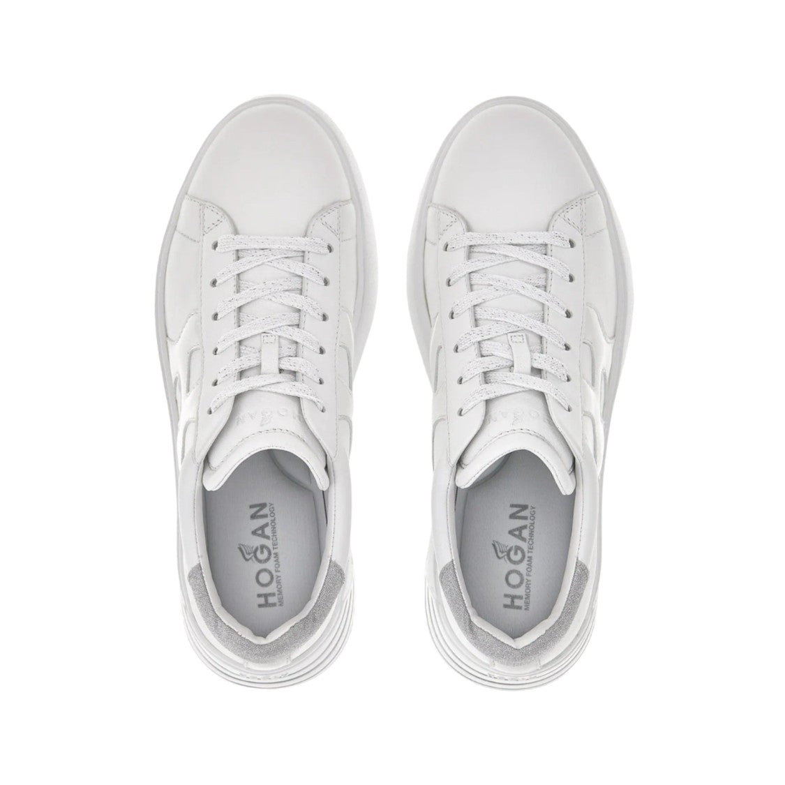 Hogan Minimalist White Leather Sneakers