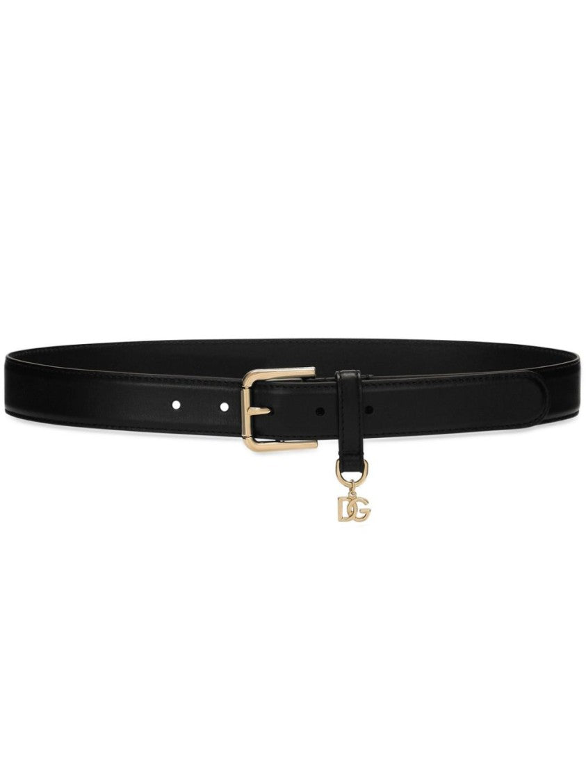 Dolce & Gabbana Timeless Black Leather Belt