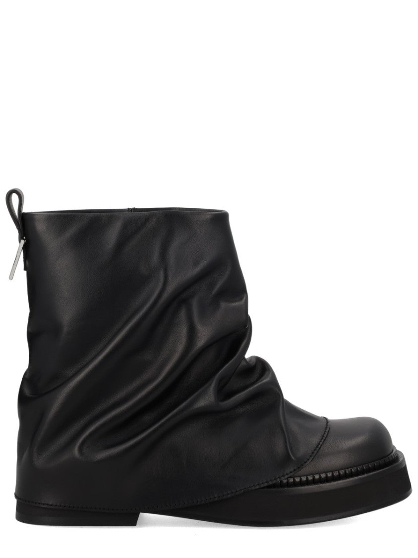 The Attico Combat Mini Robin Ruched Boots