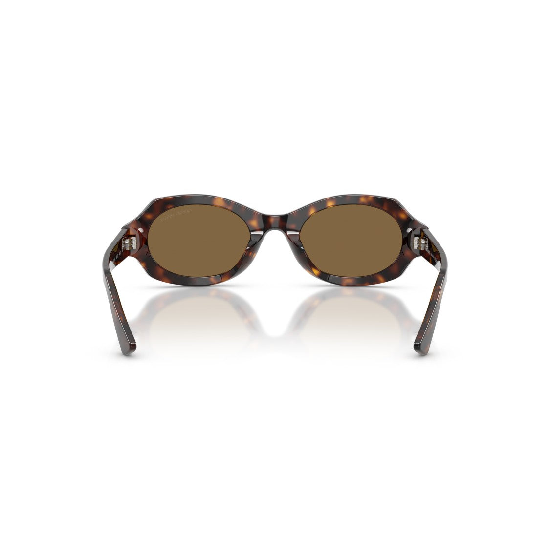 Giorgio Armani 0Ar8245hu Tortoiseshell Oval Frame Sunglasses With Logo Detail