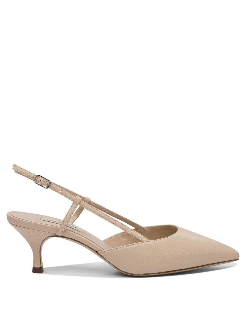 Casadei Beige Heeled Shoes With Pointed Toe