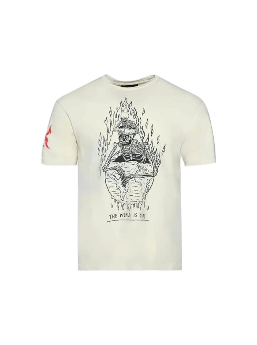 Gallery Dept. Graphic Short-Sleeve T-Shirt With Bold Flame Design