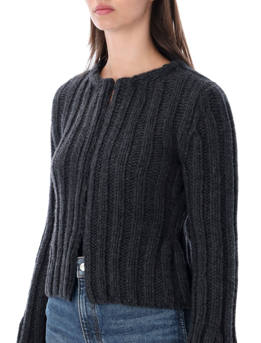 Khaite Janis Chunky Ribbed Knit Cardigan