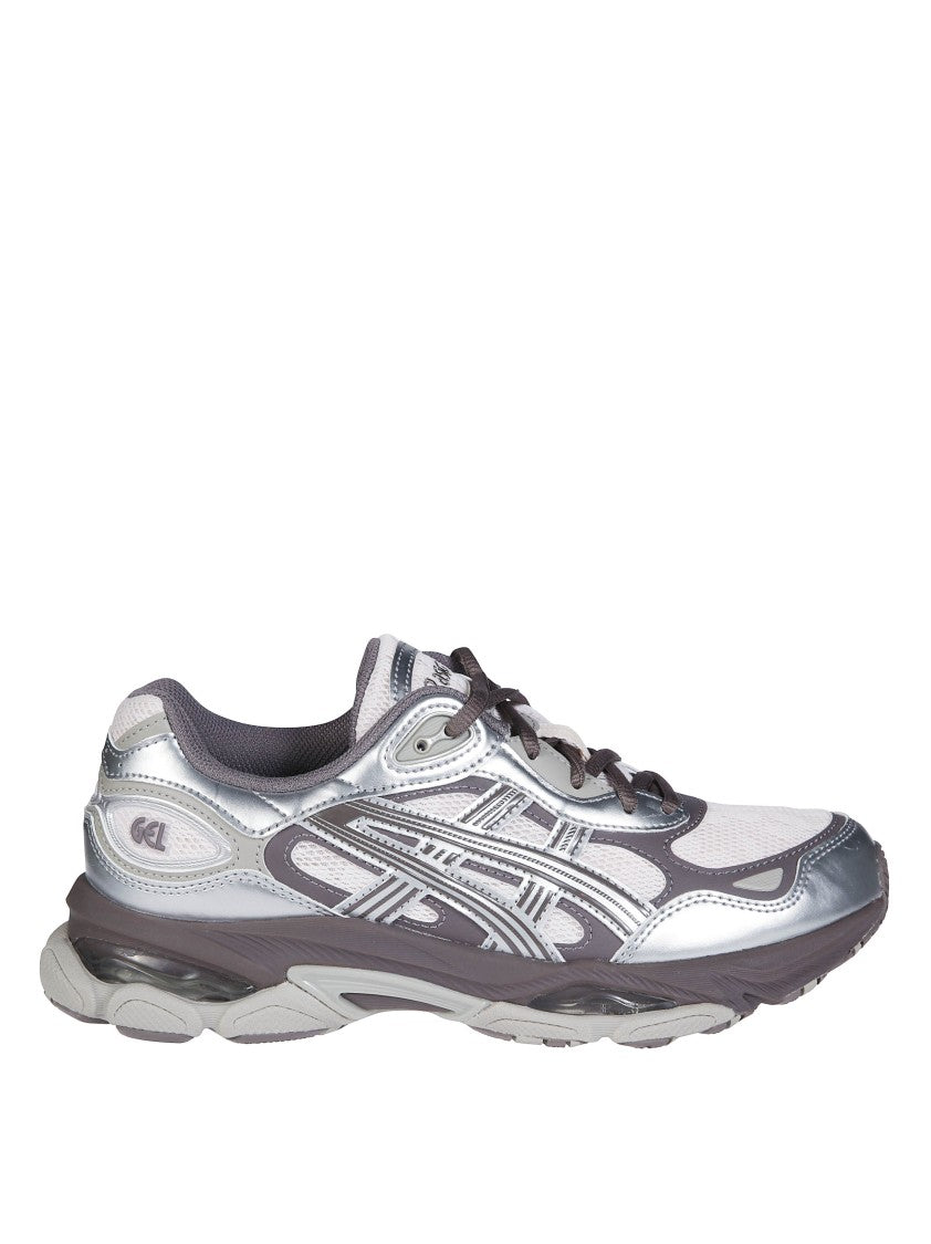Asics Metallic Silver Gel-Nyc 2.0 Cushioned Sneakers