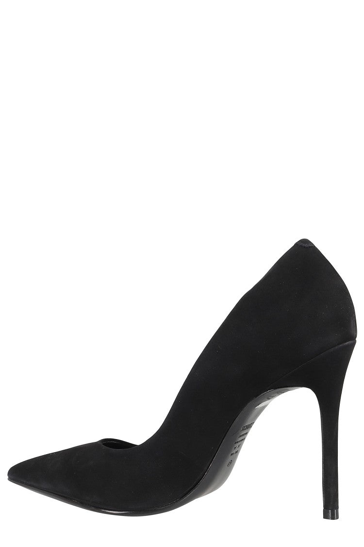 Schutz Pointed-Toe Black Suede Pumps