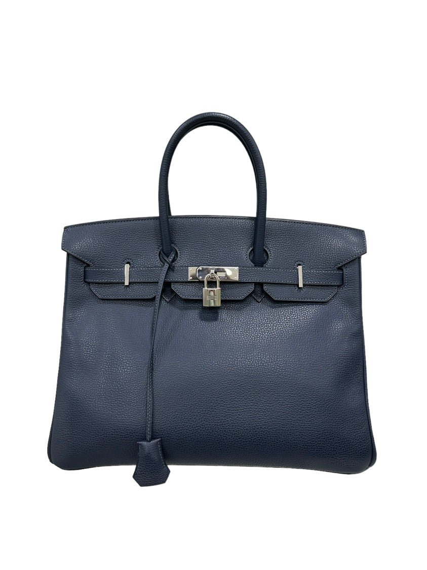 Hermès Birkin 35 Evergrain Blue De Prusse