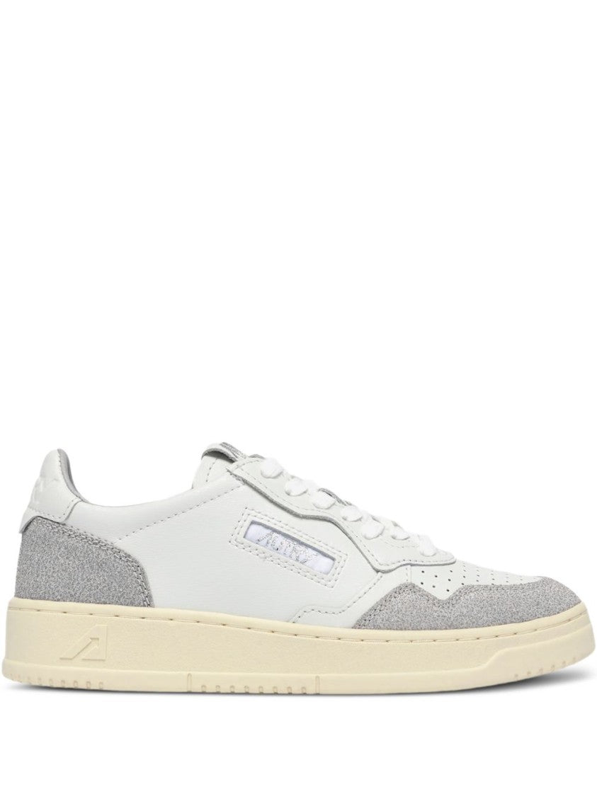 Autry White Grey Lace-Up Rubber Sneakers