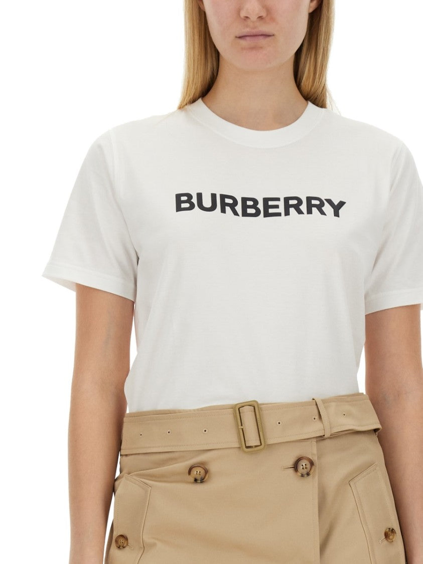 Burberry White Cotton T-Shirt
