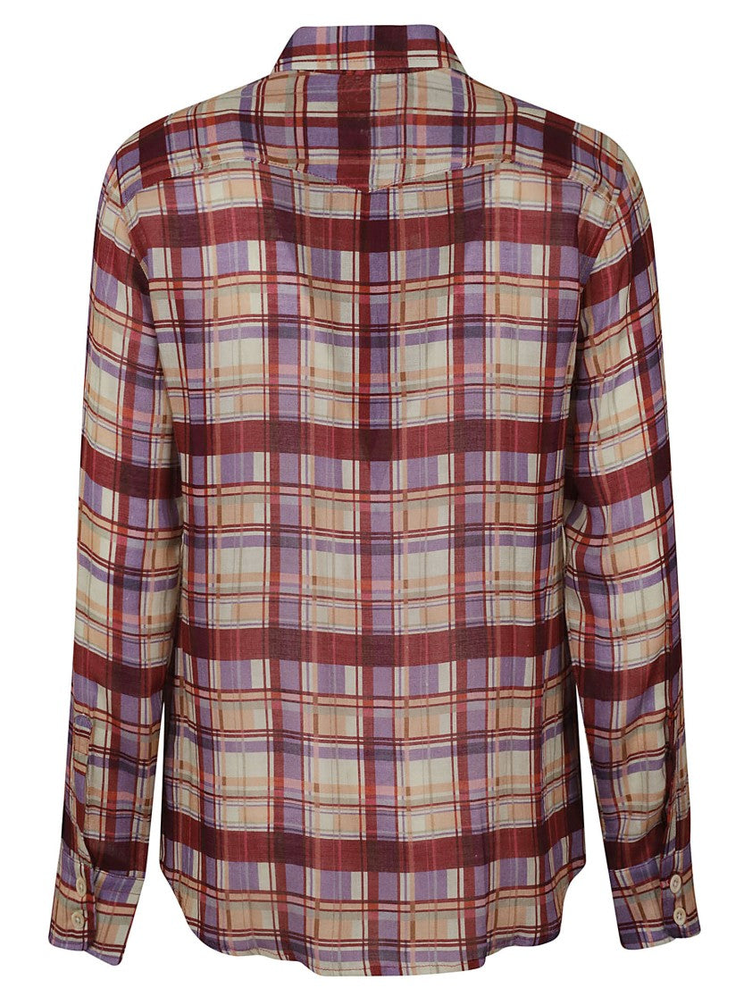 Massimo Alba Button-Down Plaid Viscose Shirt