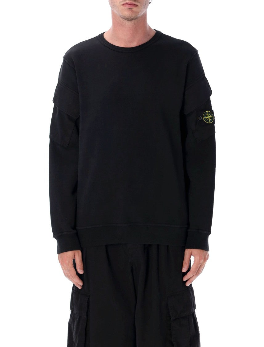 Stone Island Brushed Organic Cotton Sweatshirt