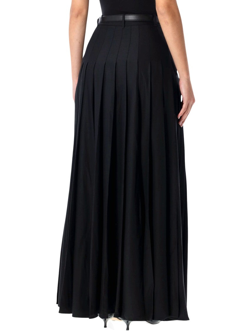 Self-Portrait Pleated Maxy Skirt