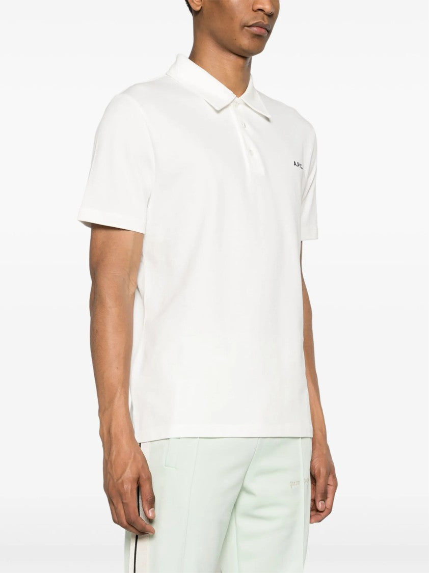 A.P.C. Minimalist Short-Sleeve Polo Shirt With Button Placket