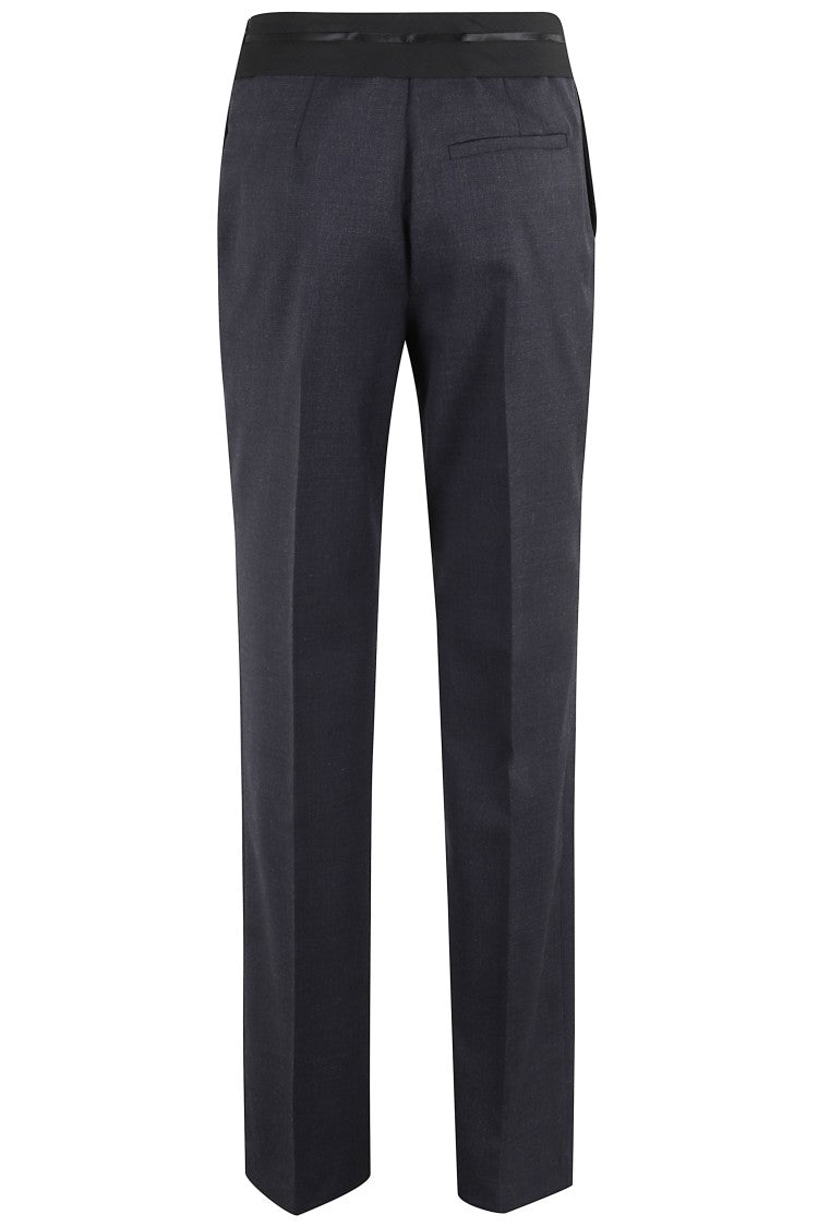 Erika Cavallini Tailored Trousers With Satin Logo Waistband