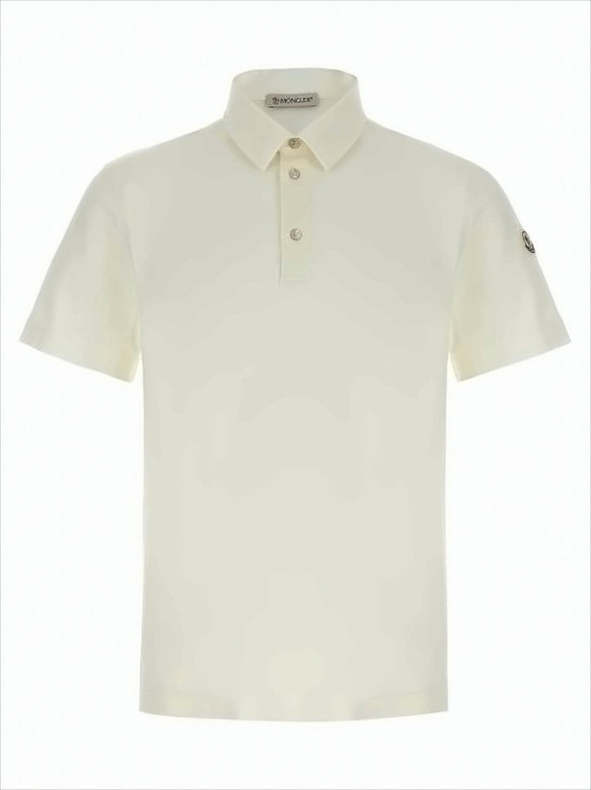 Moncler Short-Sleeve Polo Shirt With Embroidered Logo