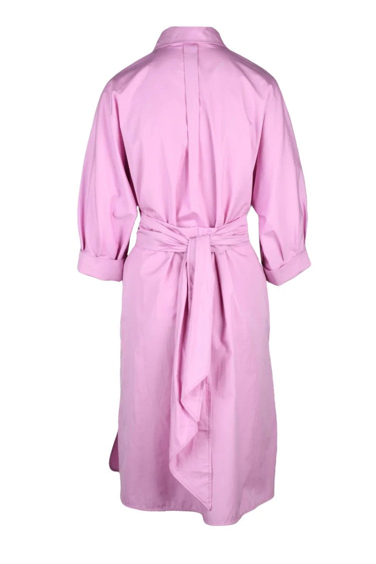 Max Mara Puff Sleeve Midi Dress