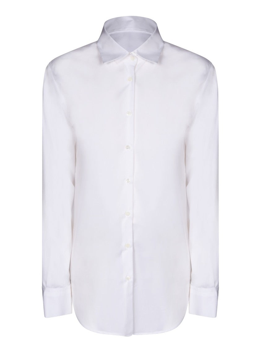 Blanca Vita White Long-Sleeved Shirts