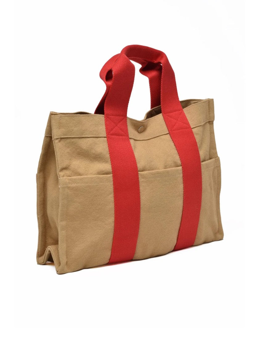 Sky High Farm Beige Cotton Canvas Handbag