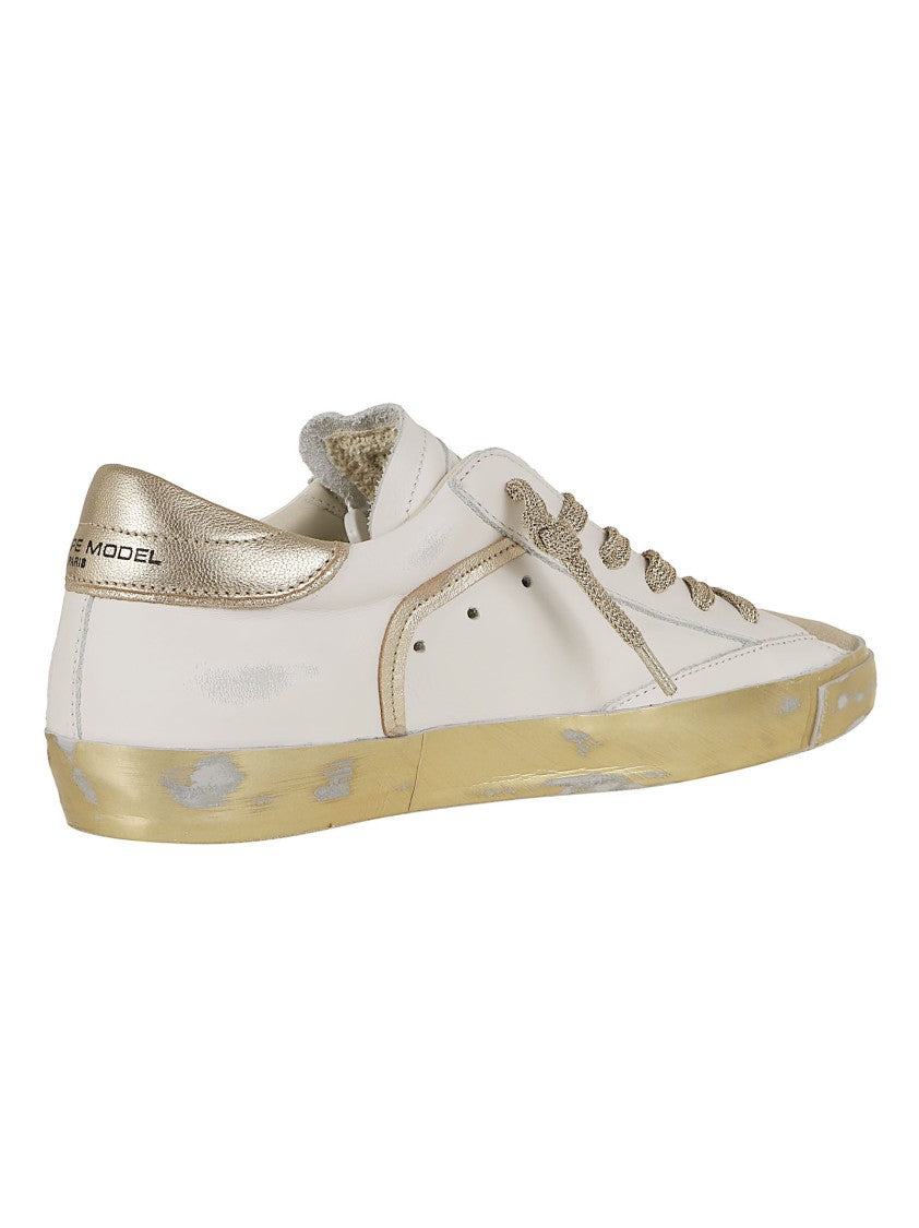 Philippe Model Vintage-Inspired Low-Top Sneakers With Artisanal Details