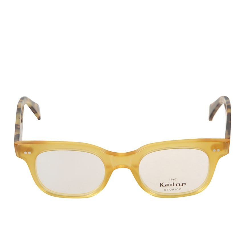 Kador Kayo Rectangular Sunglasses With Translucent Amber Front